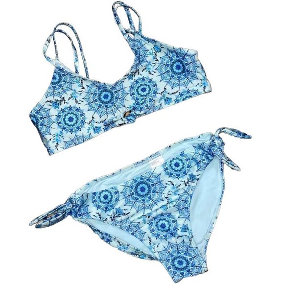 •WONDER NATION• blue paisley print bikini size 14-16 - Picture 1 of 5